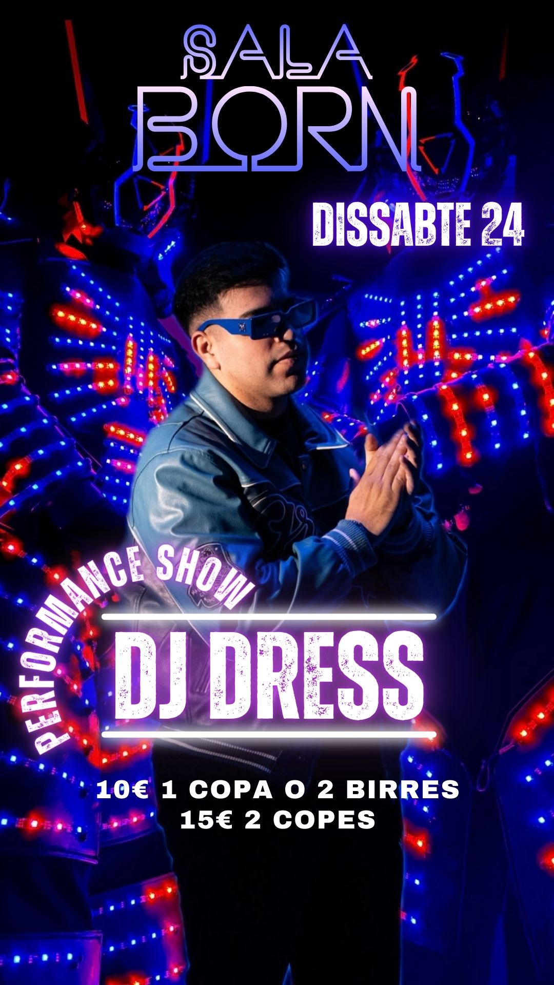 sala de festes born terrassa dj dress animacio performance show 20250524